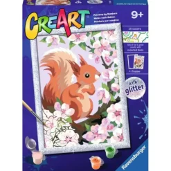 CreArt Serie D Ardilla con flores