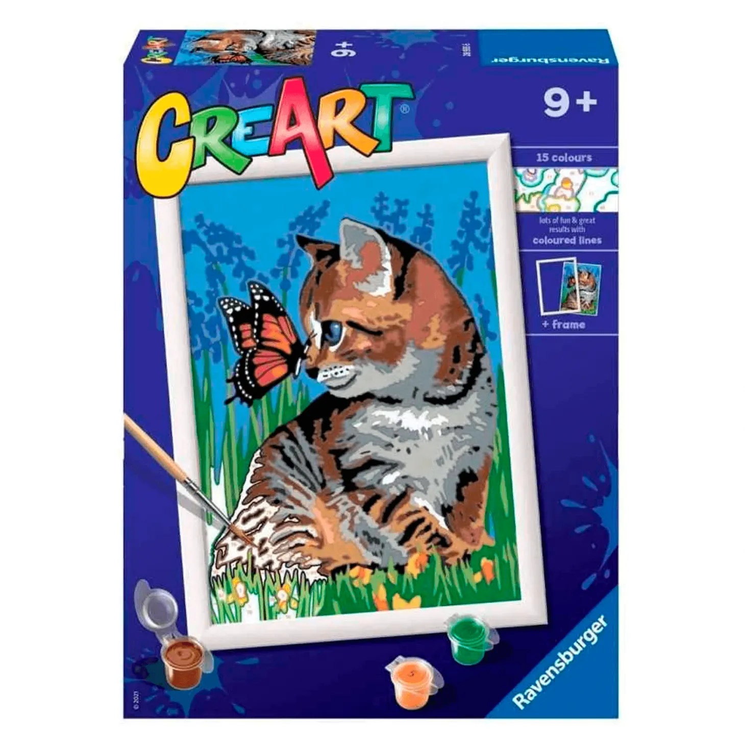Creart Serie D Gatito Y Mariposa Juego Creativo Pintura