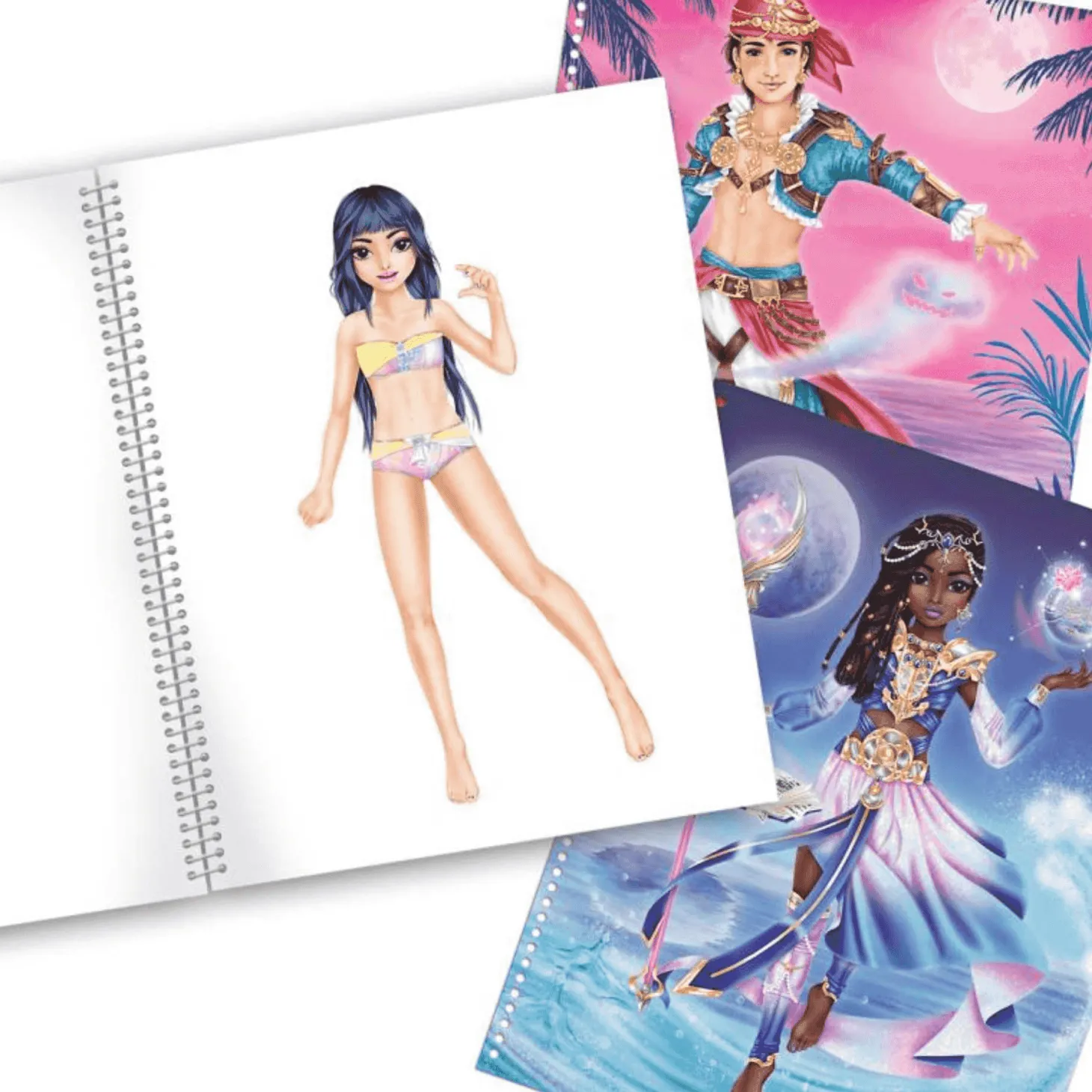 Create your TOP Model Libro Para Colorear y Pegatinas