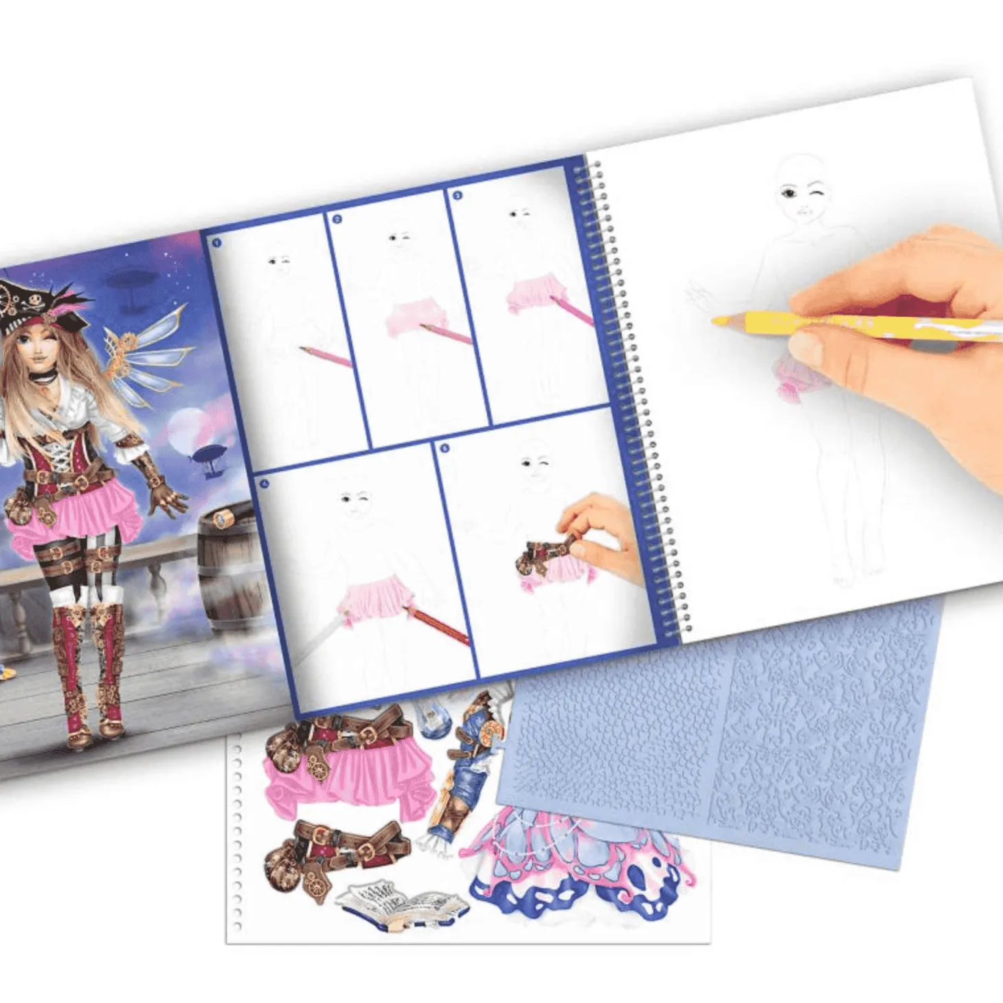 Create your TOP Model Libro Para Colorear y Pegatinas