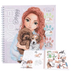 Create Your Topmodel Doggy Colouring Boo