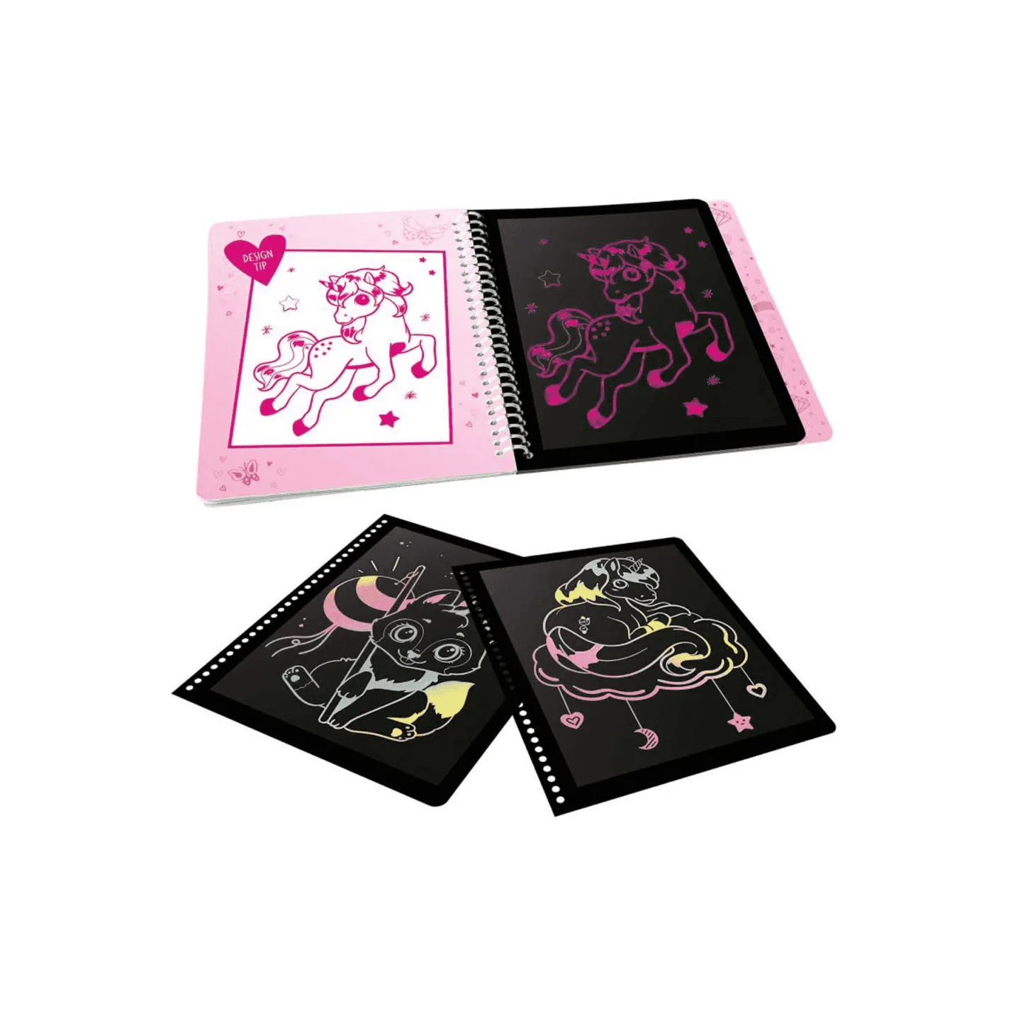 Cuaderno Magic Scratch de Ylvi and the Minimoomis,
