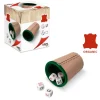 Cubilete de Cuero y Dados de Pocker