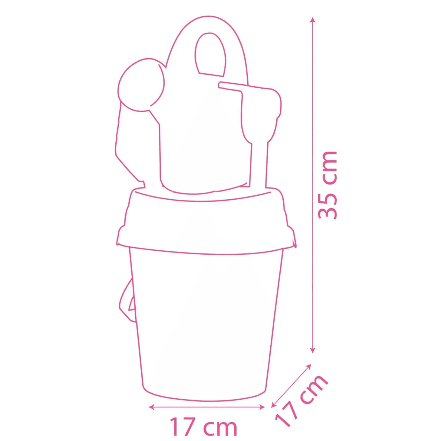 Cubo de Playa Minnie Mouse con Accesorios