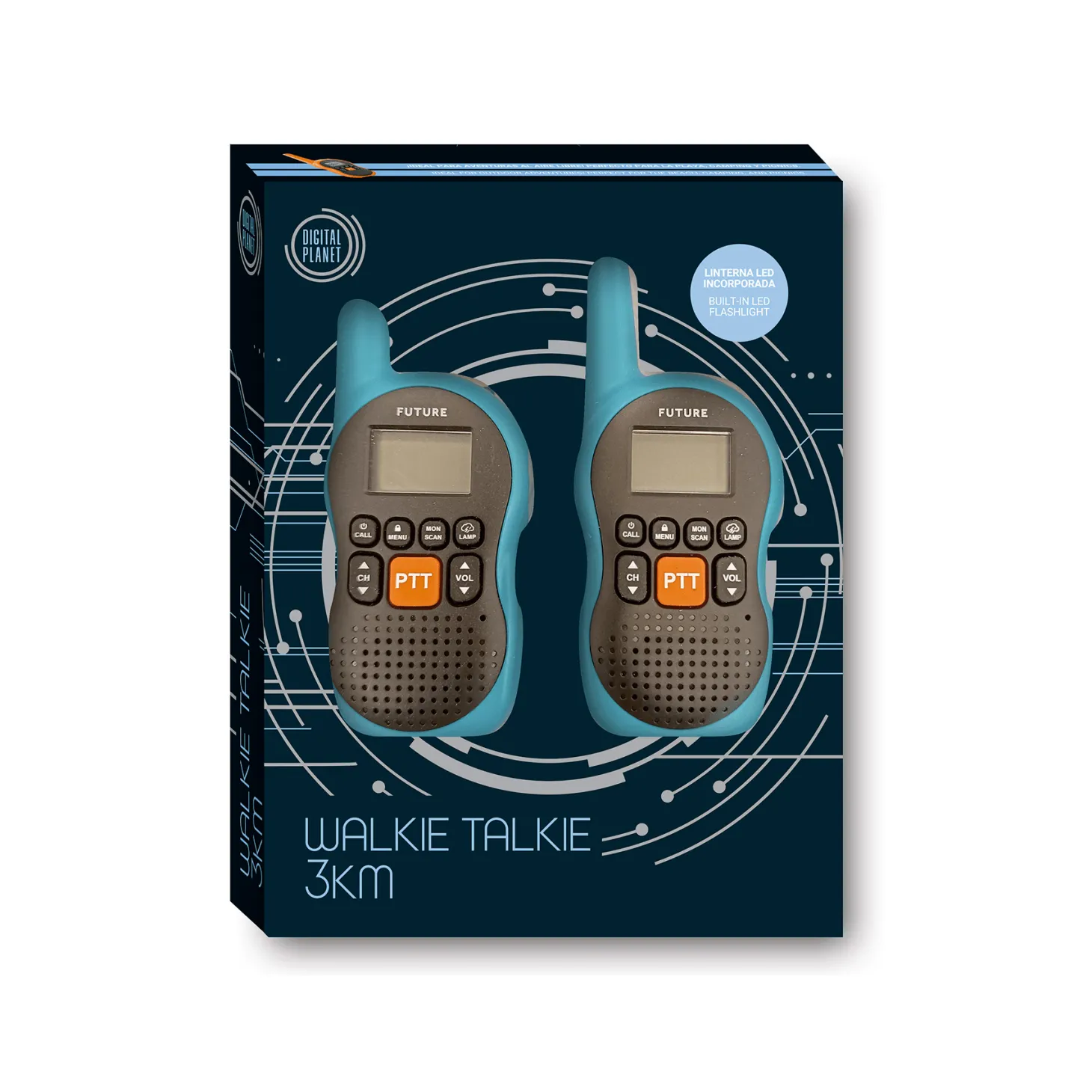 Digital Planet | Walkie Talkie 3KM - Comunicación y Diversión para Niños