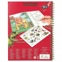 Dino World Libro De Colorear Con Lápices