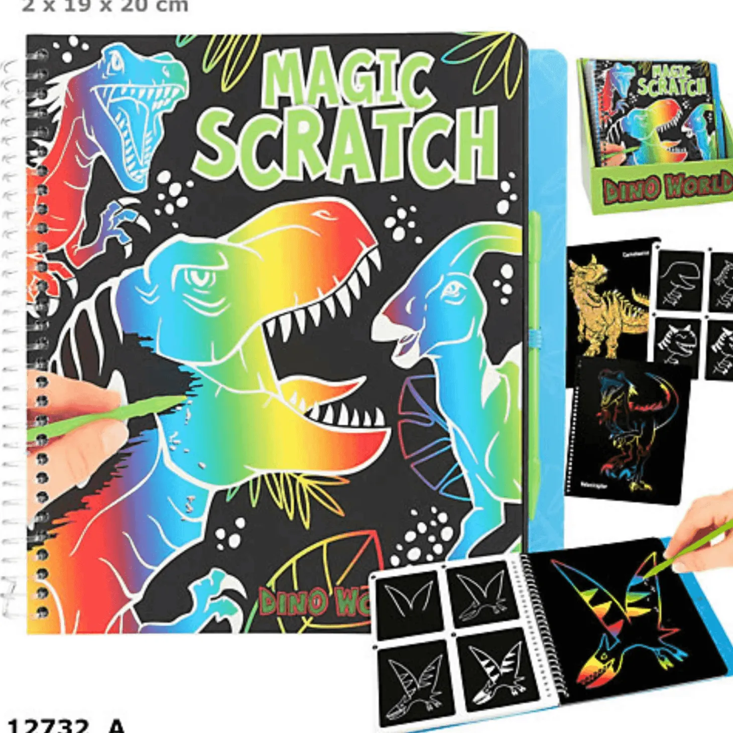 Dino World Magic-Scratch Book