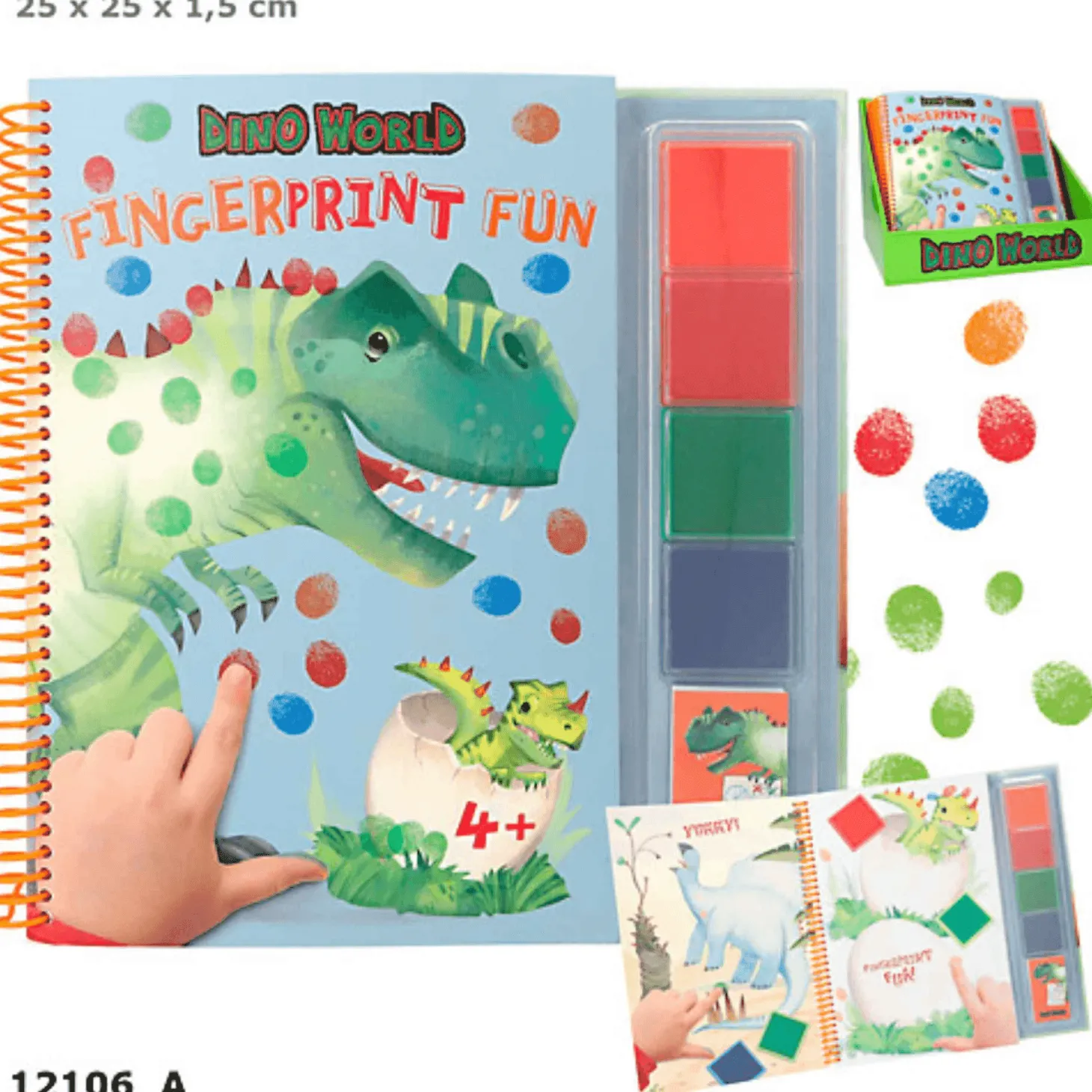 Dino World Pinta Con Los Dedos