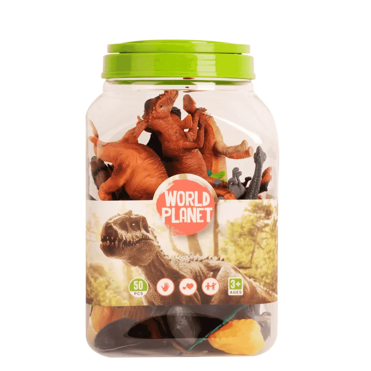 Dinosaurios Bote 50 Pcs