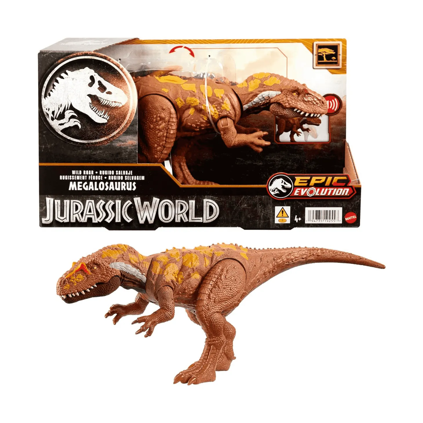 Dinosauro Megalosaurus Jurassic World Wild Roar