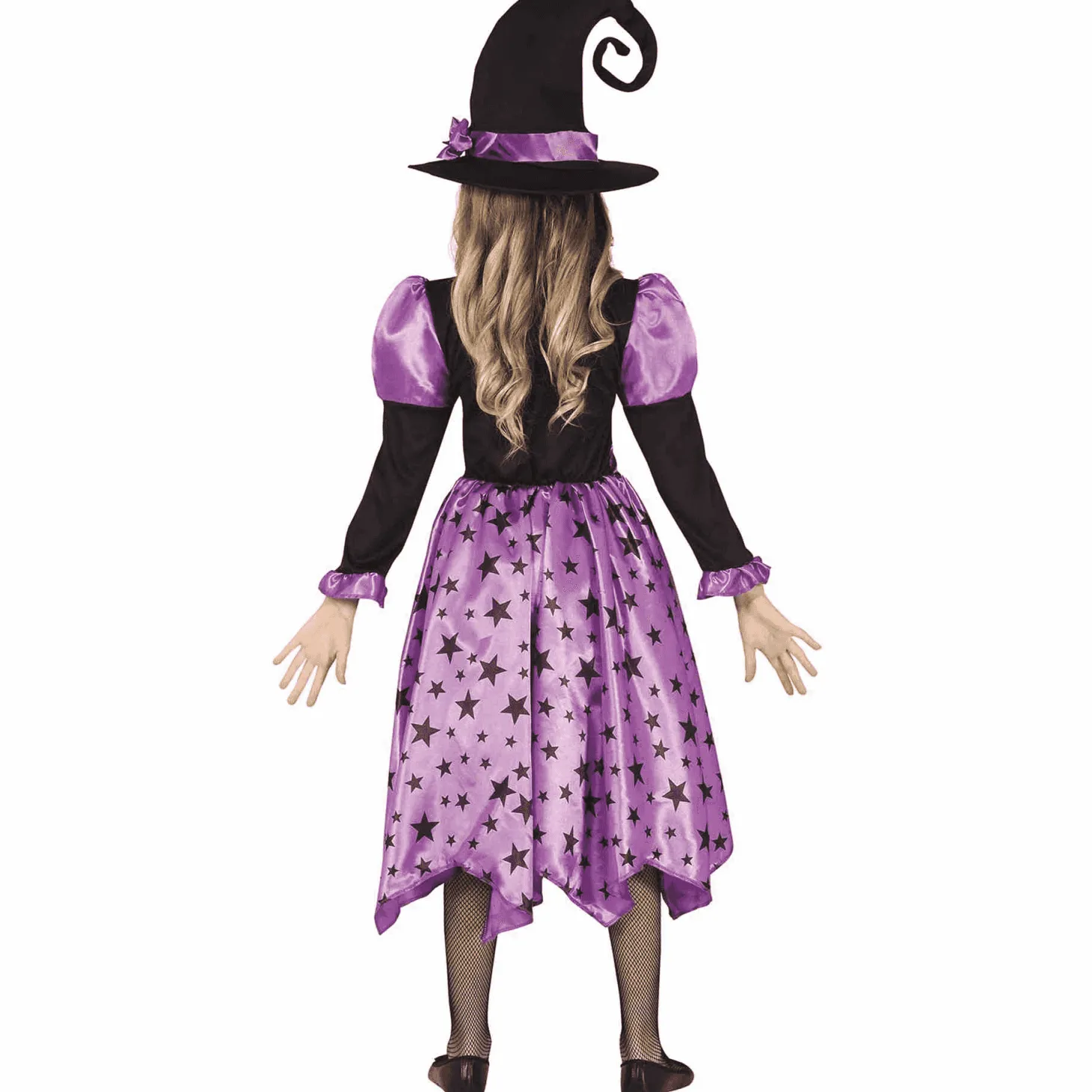 Disfraz Brujita Lila Estrellas 5-6 Años