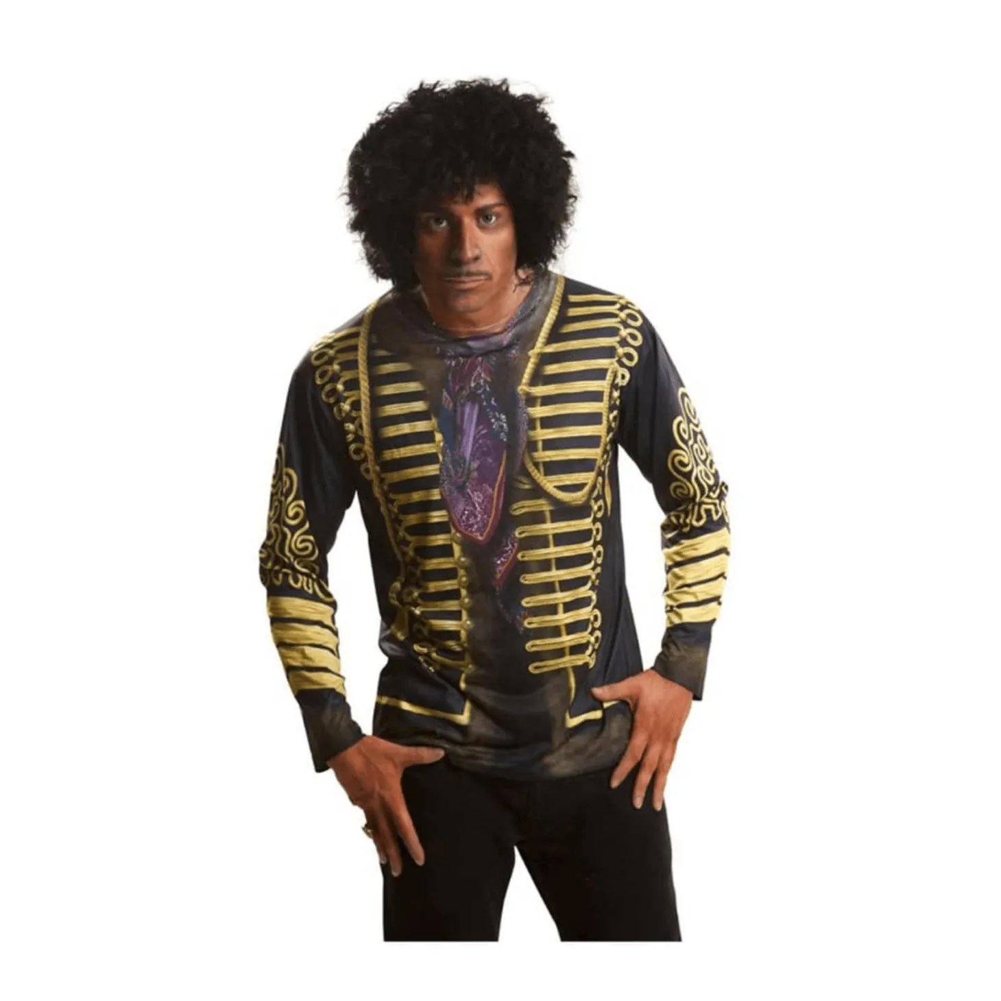 Disfraz Camiseta Hombre Jimi Hendrix Talla S