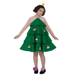 Disfraz de Arbolito de navidad de luxe 10-12 años infantil