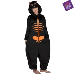 Disfraz de Big eyes esqueleto naranja 10-12 años infantil