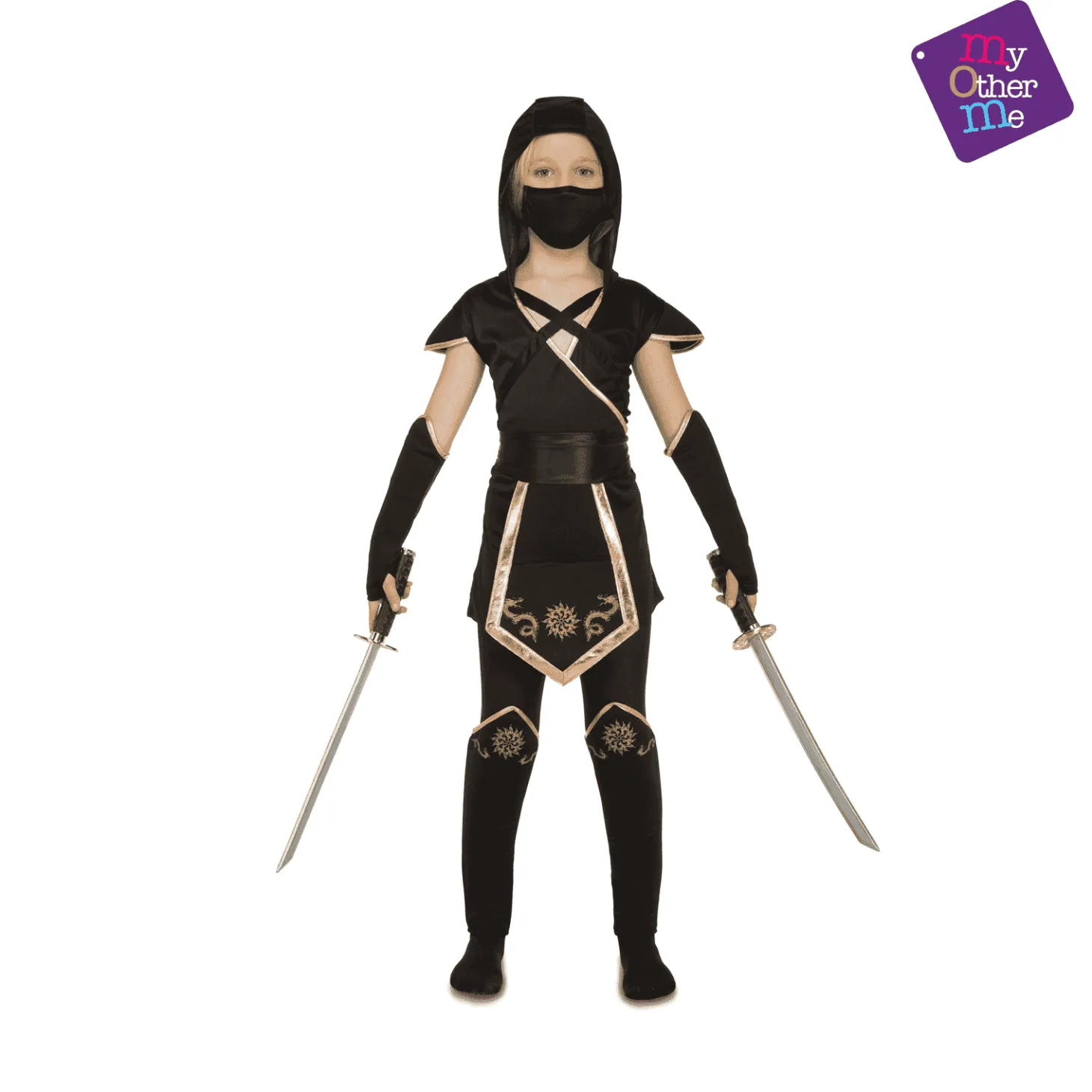 Disfraz de Black ninja 5-6 años infantil