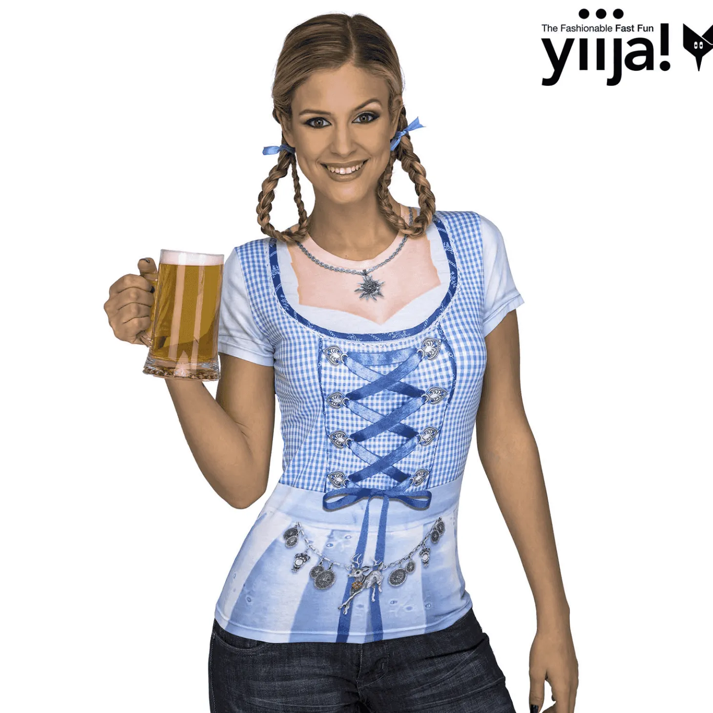 Disfraz de Blue oktoberfest lady adulto talla S