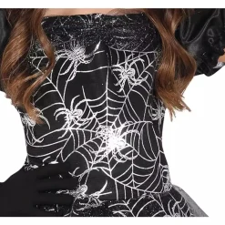 Disfraz de Bruja Telaraña Plateada Infantil T. 7-9