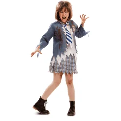 Disfraz de Estudiante zombie chica 5-6 años infantil