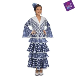 Disfraz de Flamenca alvero 5-6 años infantil