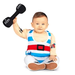Disfraz de Forzudo talla 7-12 meses – Ideal para carnaval, fiestas y eventos divertidos