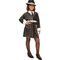 Disfraz de Gangster 3-4 años niña infantil