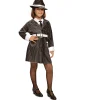 Disfraz de Gangster 7-9 años niña infantil