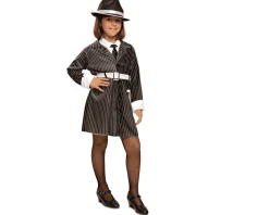Disfraz de Gangster 7-9 años niña infantil