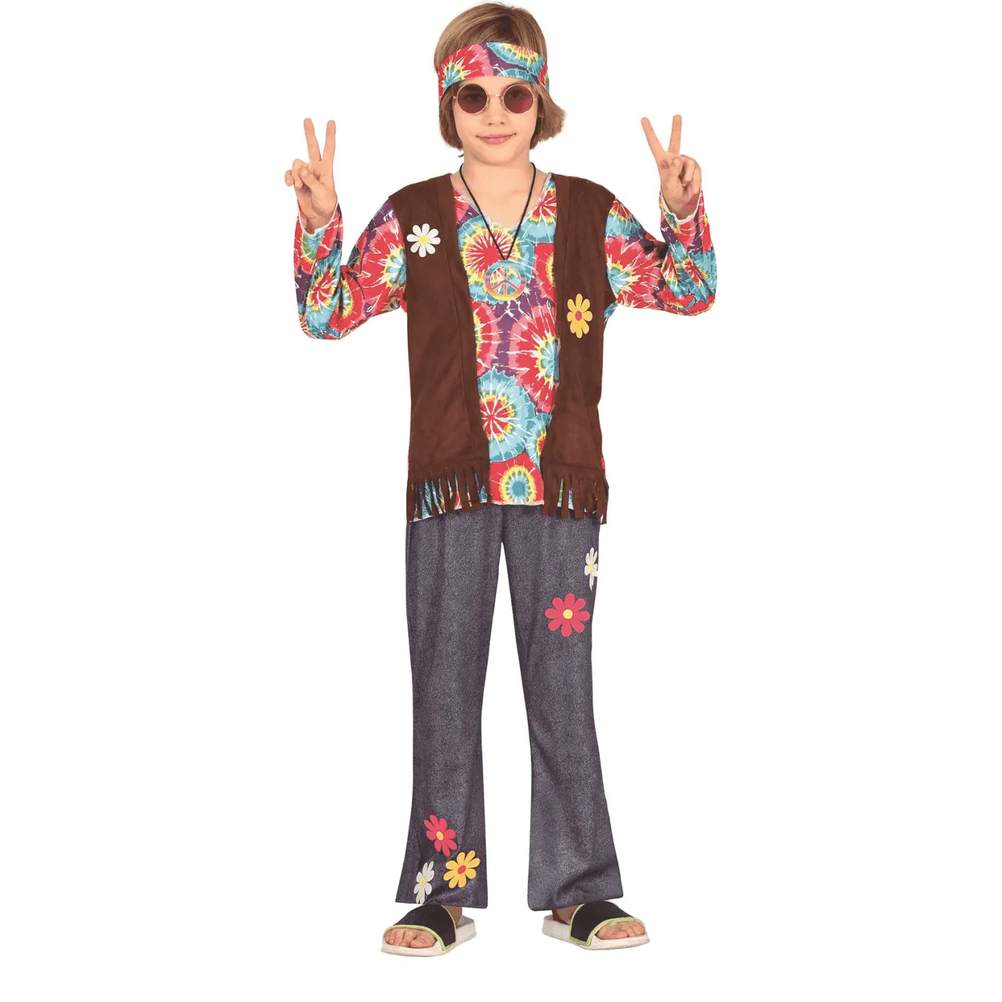 Disfraz De Hippie 5-6 Años