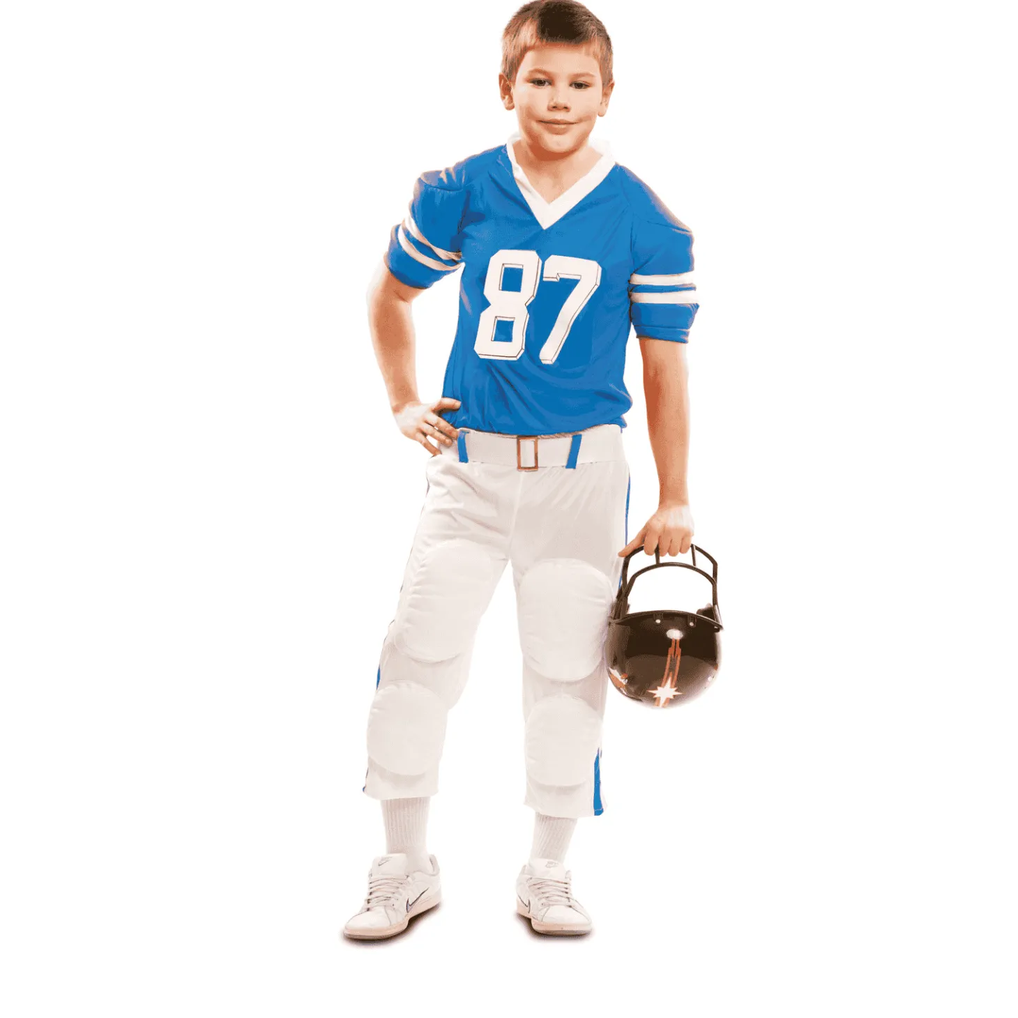 Disfraz de Jugador rugby azul 3-4 años infantil