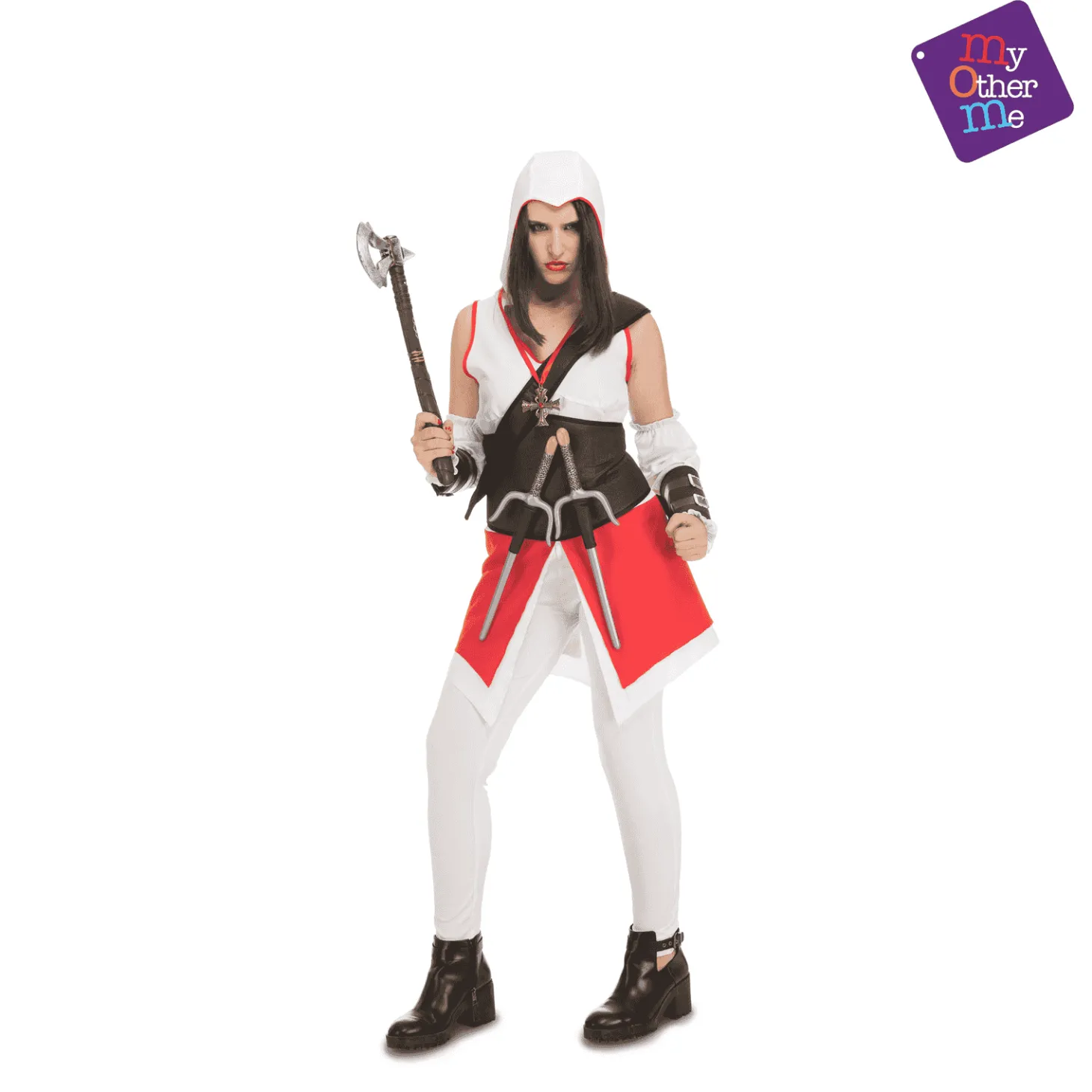 Disfraz de Justiciera blanca adulto talla XS