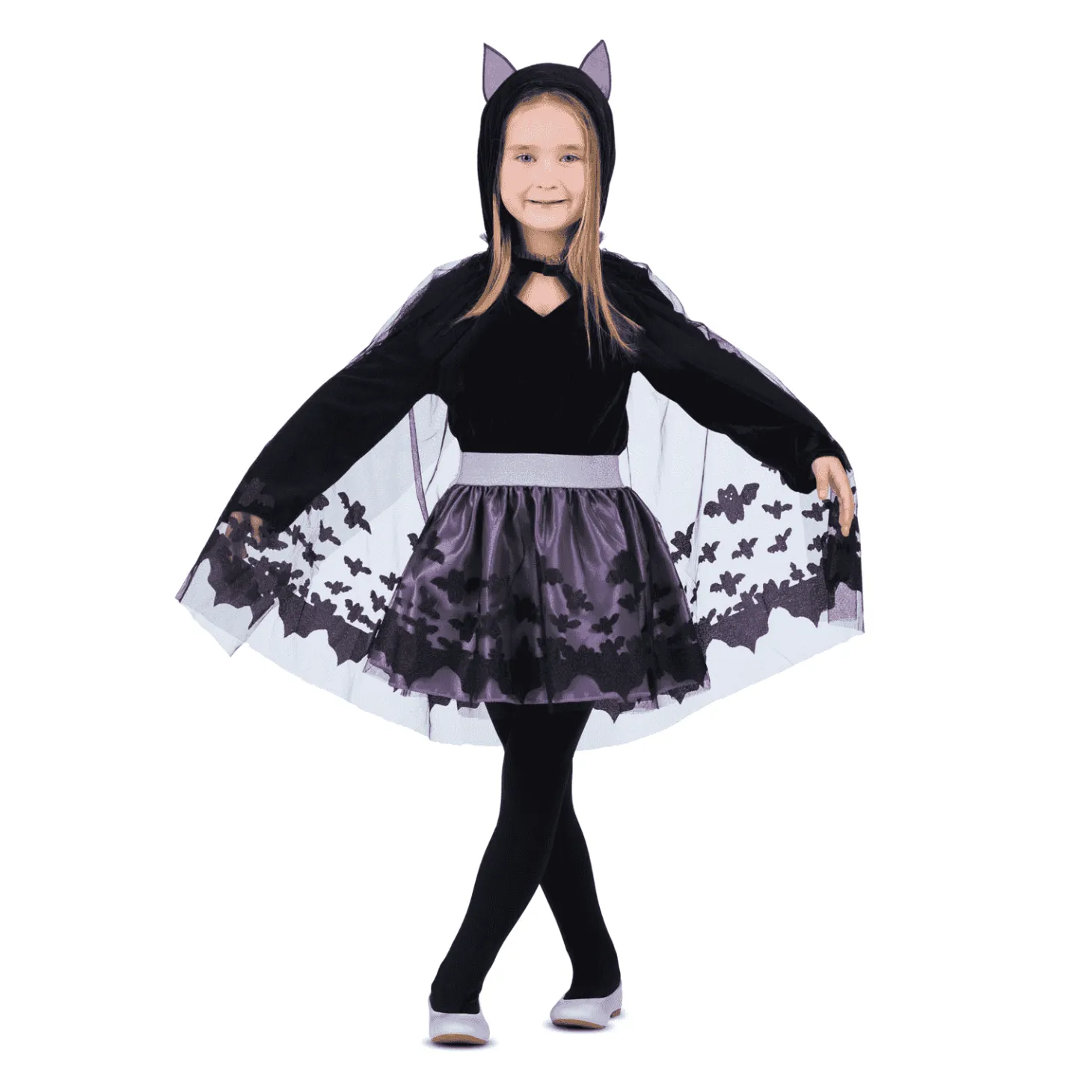 Disfraz de Murciélago morado 5-6 años infantil