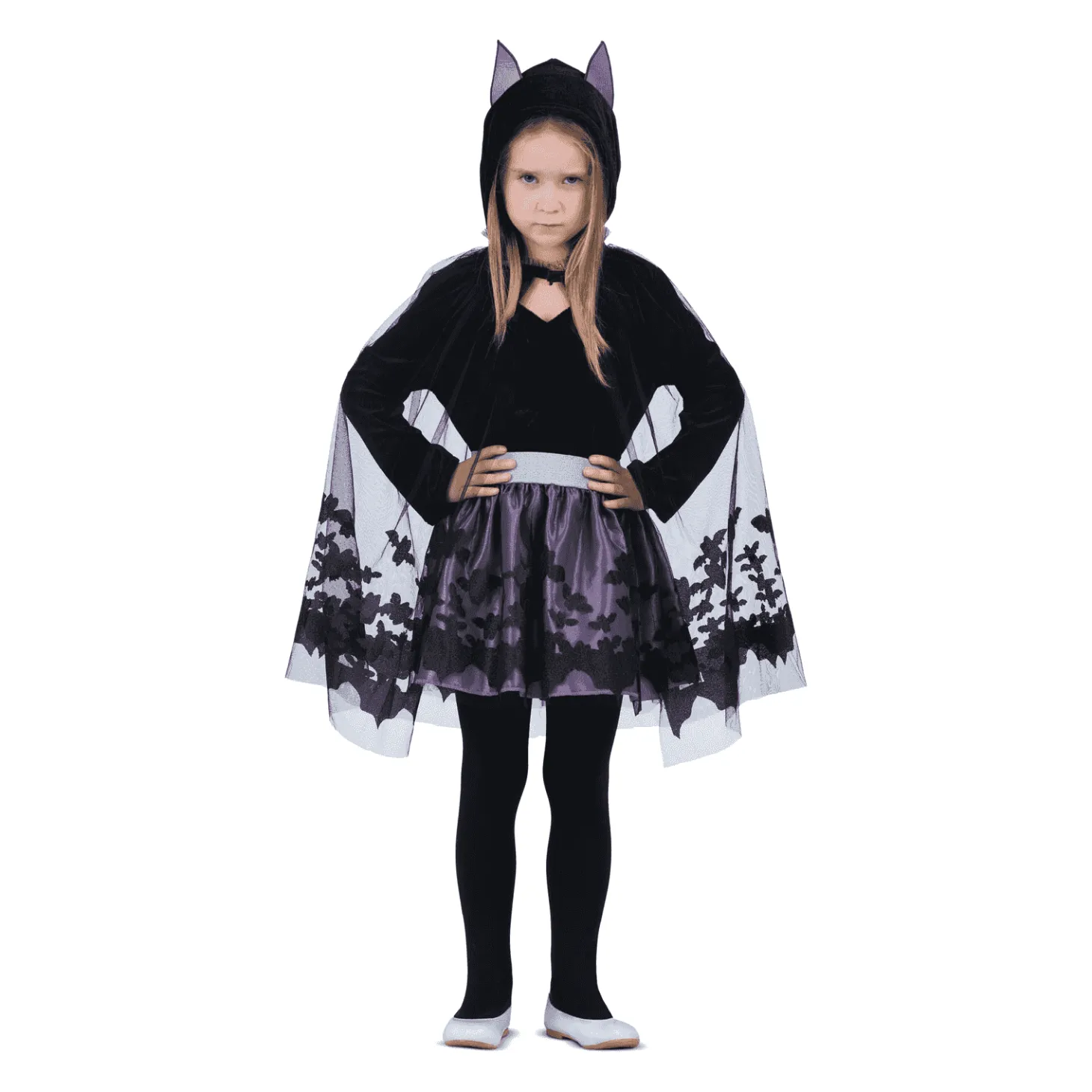 Disfraz de Murciélago morado 5-6 años infantil