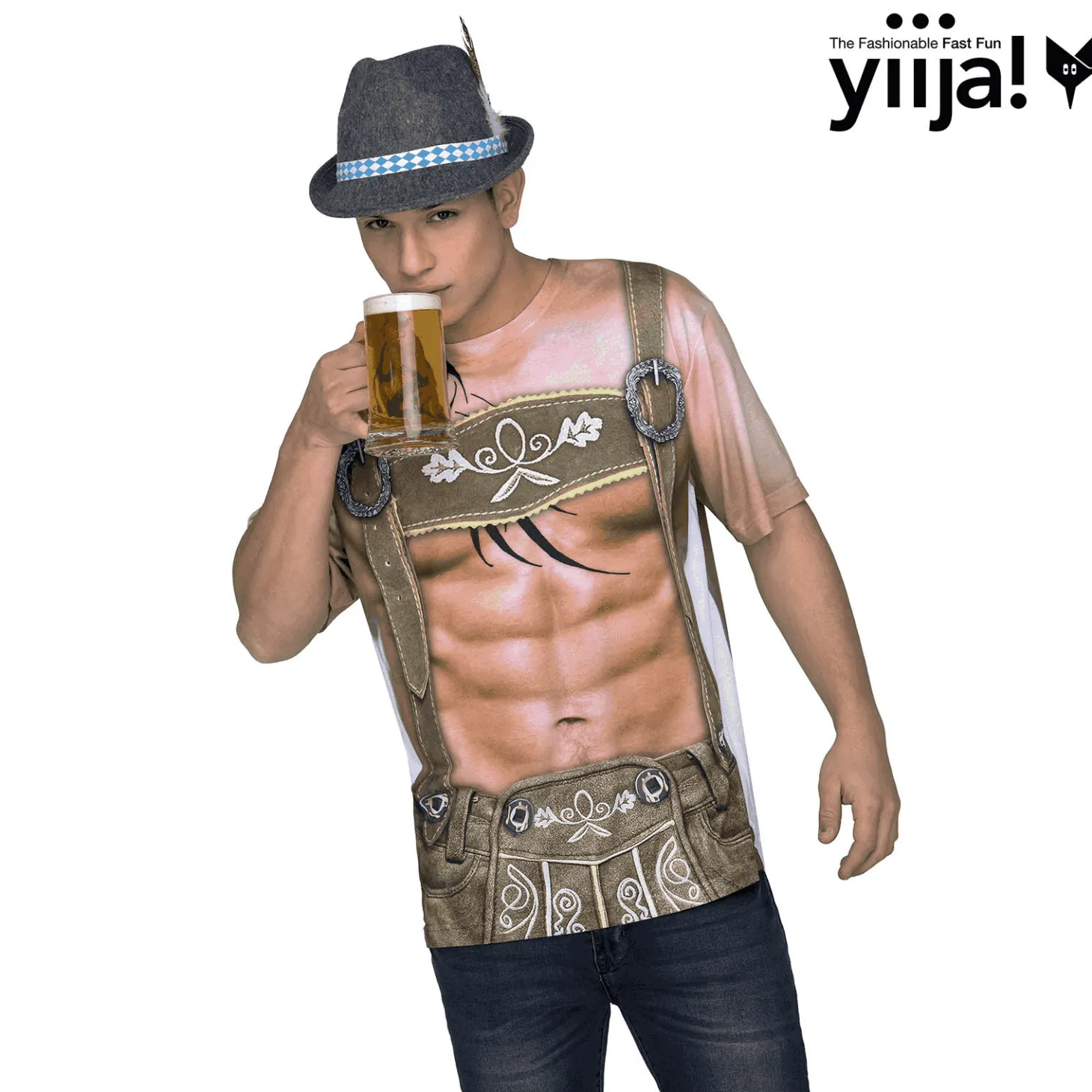 Disfraz de Muscular tyrolean adulto talla XL