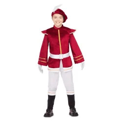 Disfraz de Paje granate 5-6 años infantil