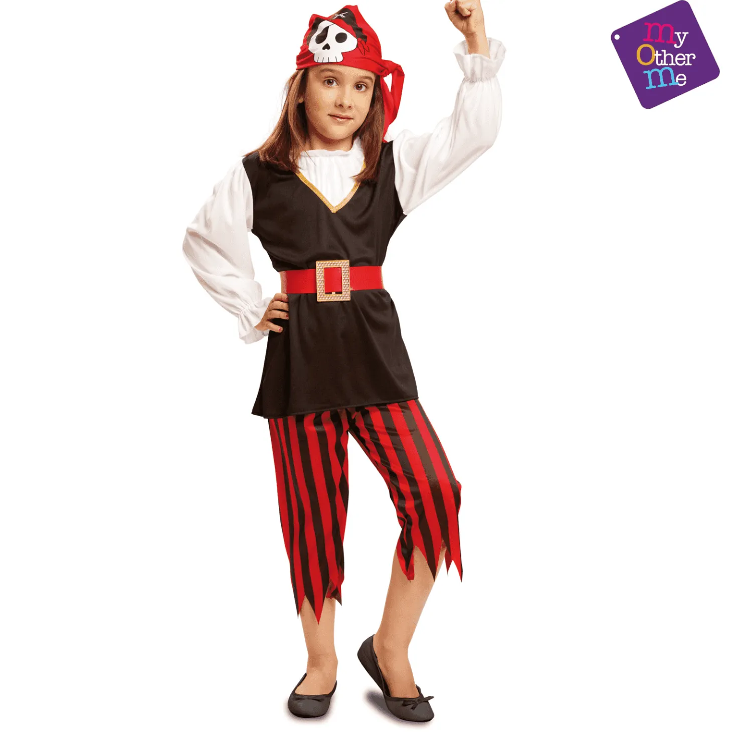 Disfraz de Pirata calavera 7-9 años infantil