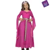 Disfraz de Princesa medieval rosa 10-12 años infantil