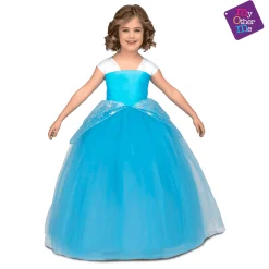 Disfraz de Princesa tutú azul 5-6 años infantil