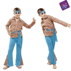 Disfraz de Psychedelic hippie 5-6 años infantil