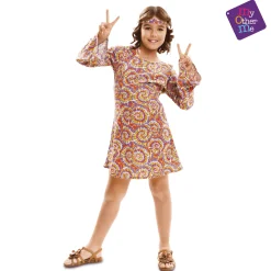 Disfraz de Psychedelic hippie 3-4 años infantil