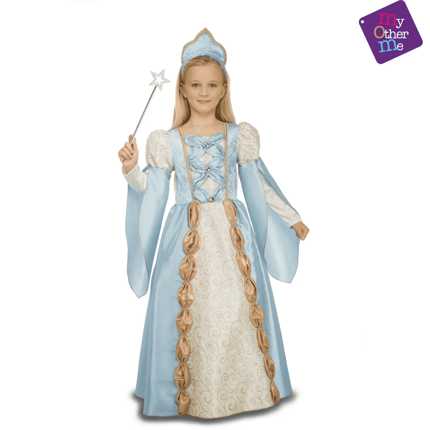 Disfraz de Reina azul 5-6 años infantil