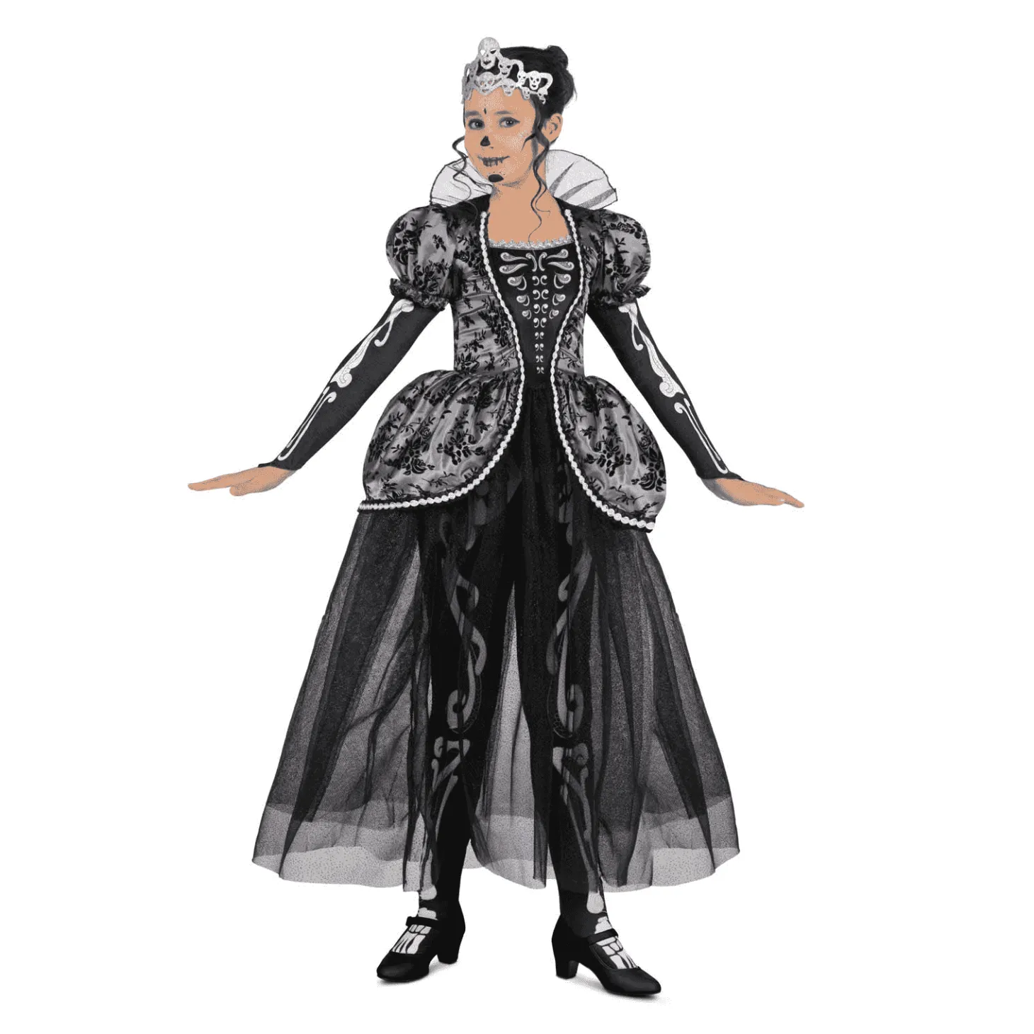 Disfraz de Reina de las catacumbas 5-6 años infantil