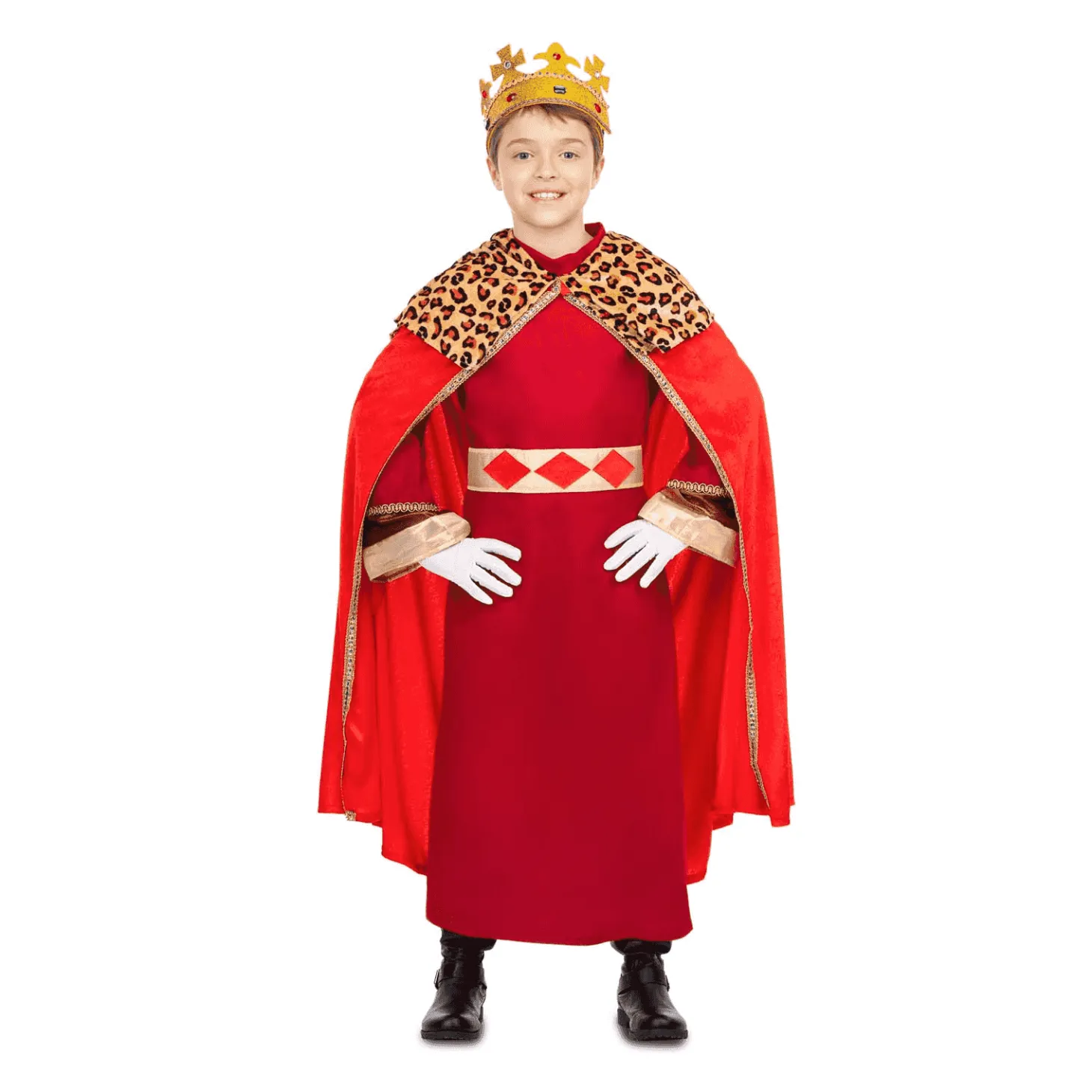 Disfraz de Rey mago rojo 10-12 años infantil