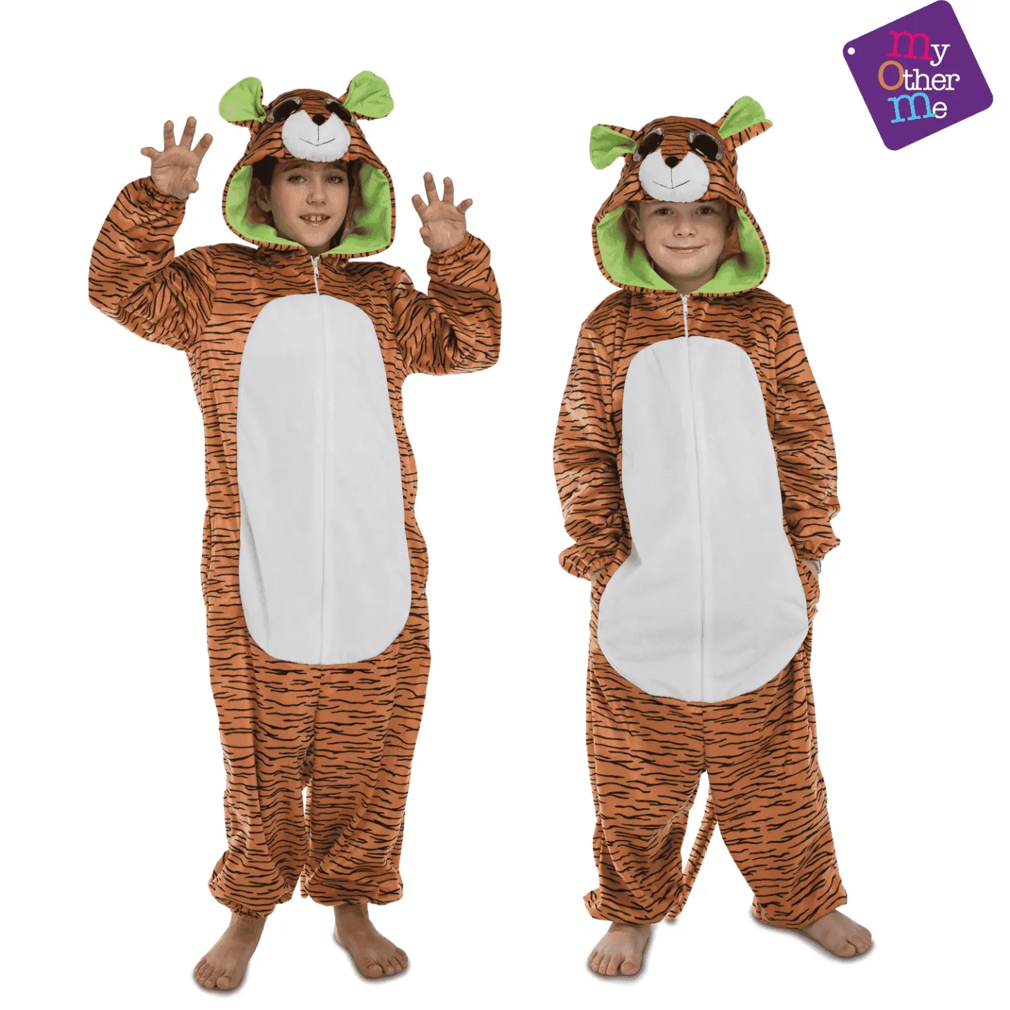 Disfraz de Tigre big eyes 10-12 años infantil