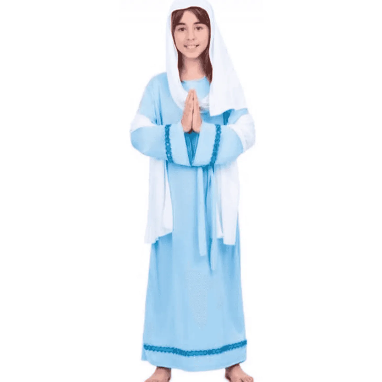 Disfraz de Virgen maría 3-4 años infantil