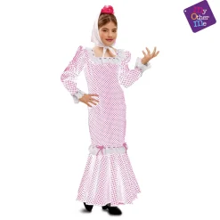 Disfraz Madrileña Blanco Niña Talla 10 a 12 años