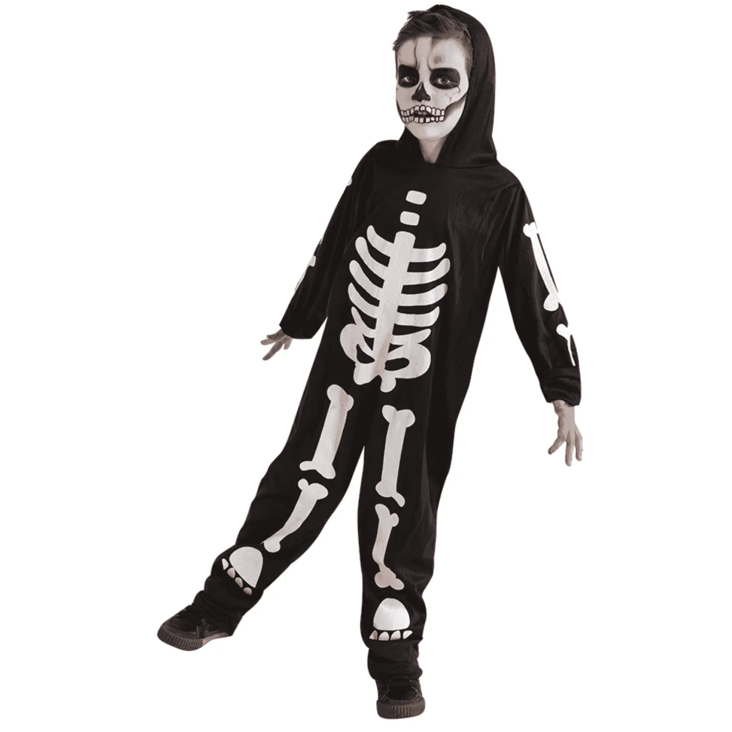 Disfraz Skeleto Glow in the dark Infantil -Fluorescente Talla 8 a 10 años