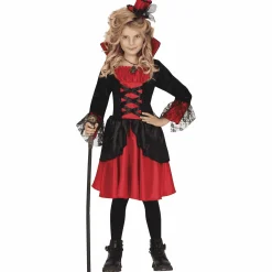 Disfraz Vampiresa Rojo Midi 7-9 Años