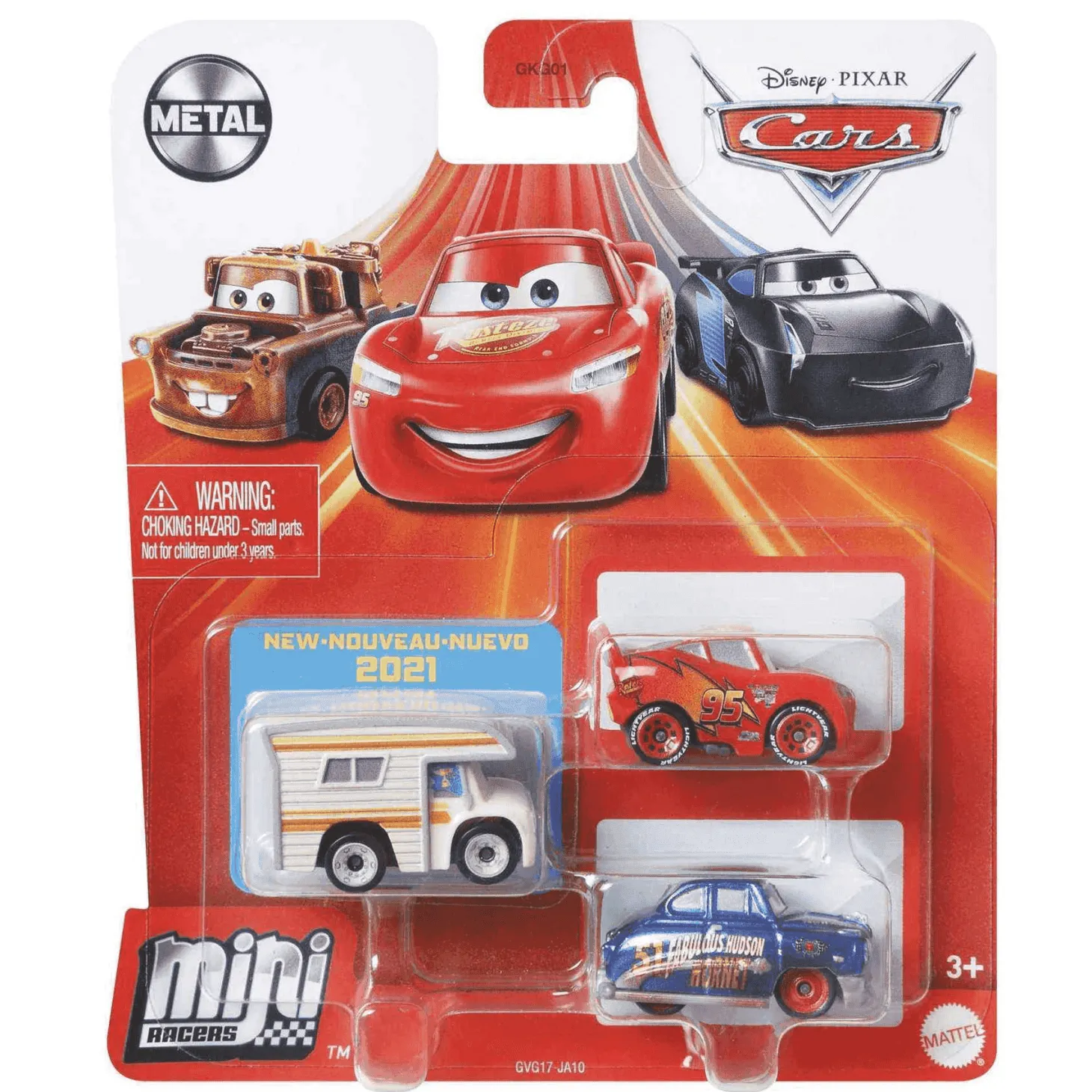 Disney Cars Minis Pack de 3 Coches de JugueteModelos Surtidos 3 años