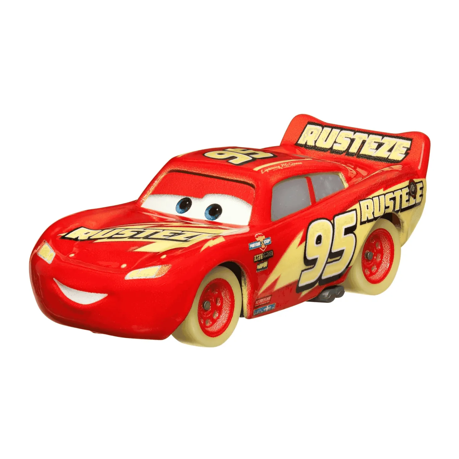 Disney Pixar Cars Glow Racers Vehículos, coches de juguete metálicos que brillan en la oscuridad a e