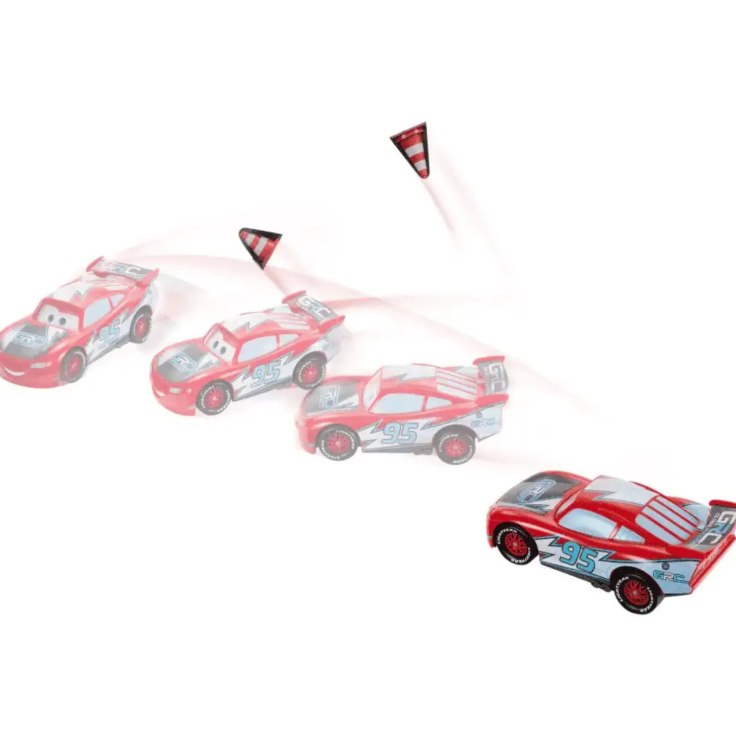 Disney Pixar Cars Rayo McQueen derrapa y corre de la Copa mundial de pilotos - Juguete de Disney Pix